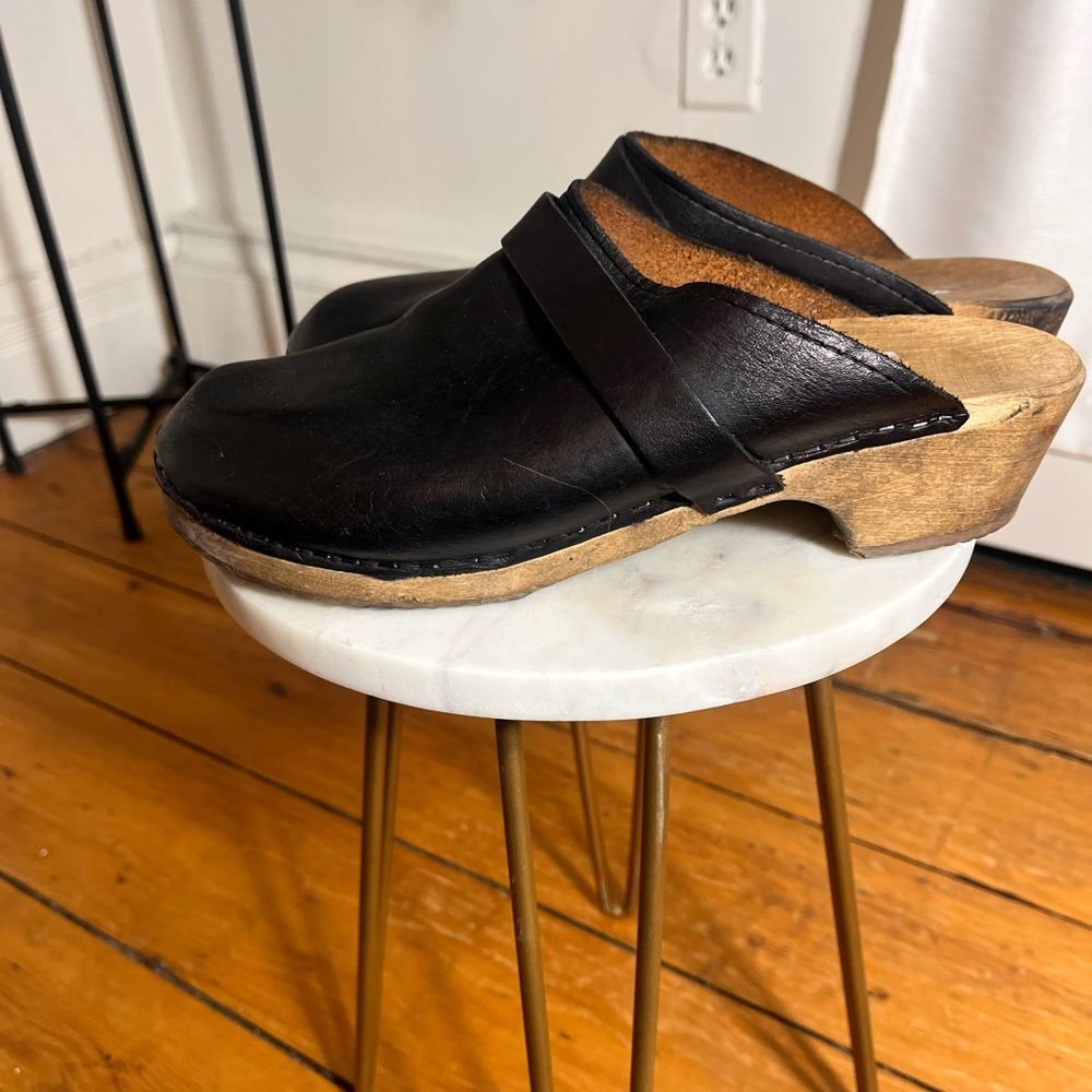 Lotta Elsa Clog Black Wood Size 39 - Picture 3 of 7